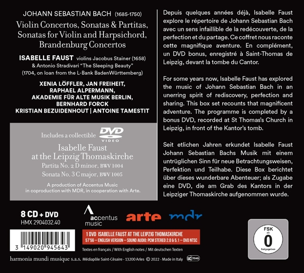 Isabelle Faust Plays Bach (8 CD+ DVD) 1