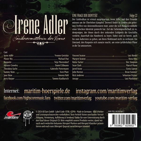 Irene Adler 22 - Eine Frage Der Identität 1