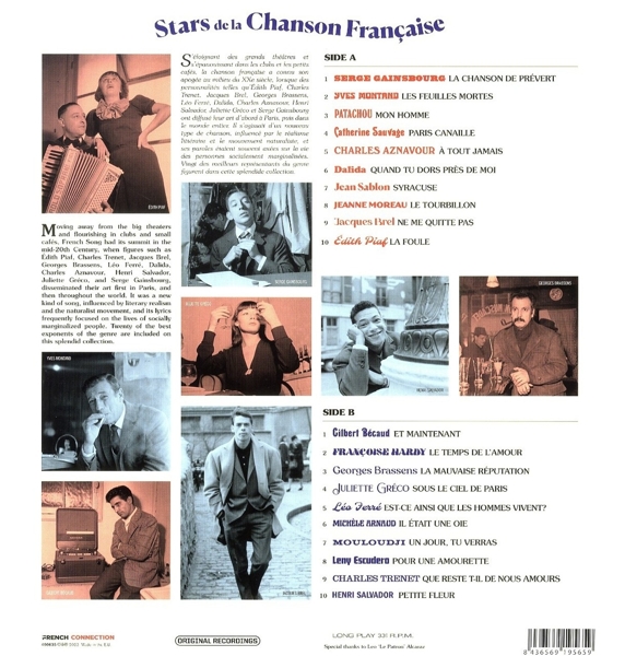 Stars De La Chanson Francaise (Gtf/ Black LP) 1