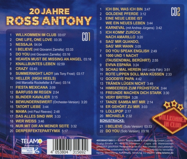 Willkommen im Club-20 Jahre 1