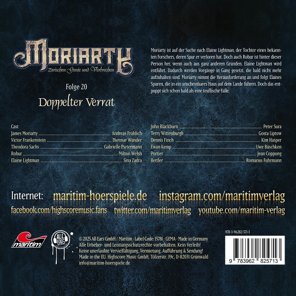 Moriarty 20 - Doppelter Verrat 1
