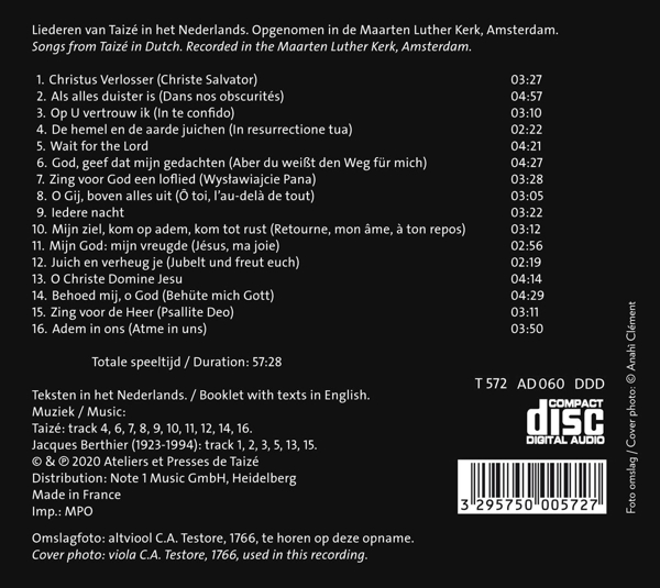 Taizé: Adem in ons-Lieder auf Niederländisch 1
