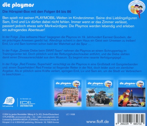 Die Playmos-Hörspiel-Box Folgen 84-86 (Das Origina 1