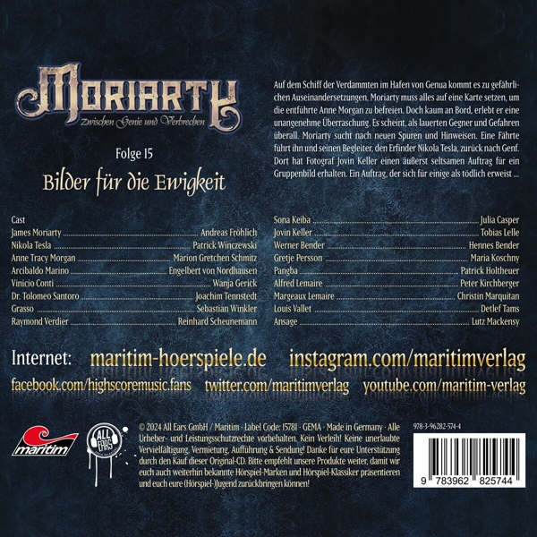 Moriarty 15 - Bilder Für Die Ewigkeit 1