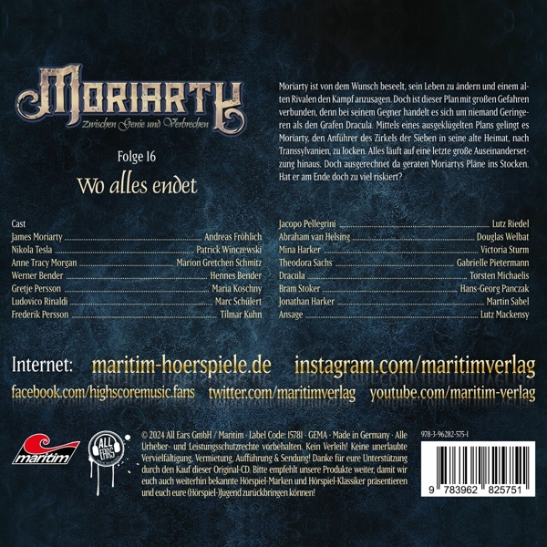 Moriarty 16 - Wo Alles Endet 1