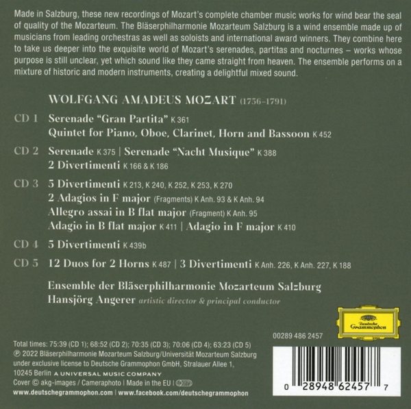 Mozart: Complete Wind Music 1