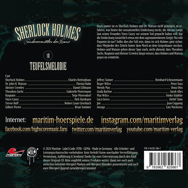 Sherlock Holmes 10: Teufelsmelodie 1
