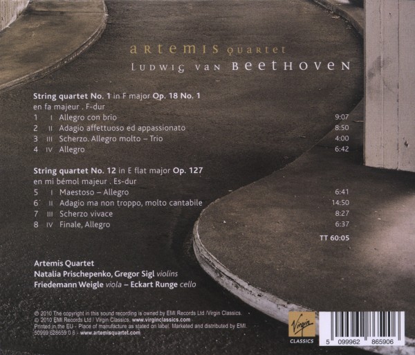 Streichquartette op.18, 1 & 127 1