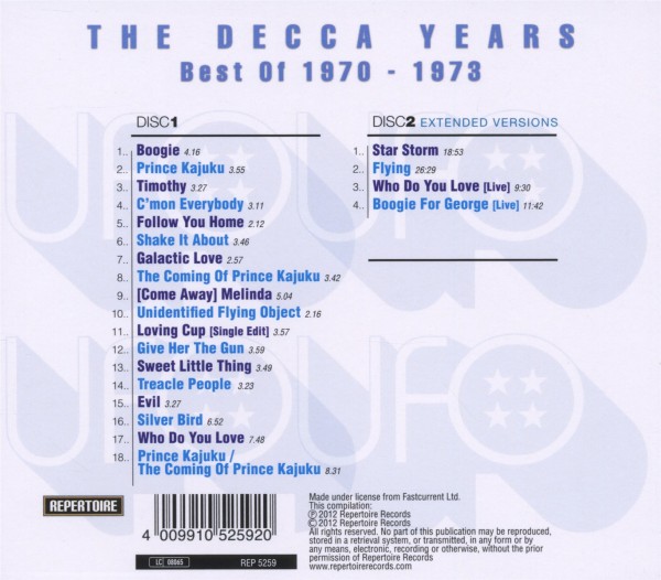 The Decca Years-Best Of 1970-1973 1