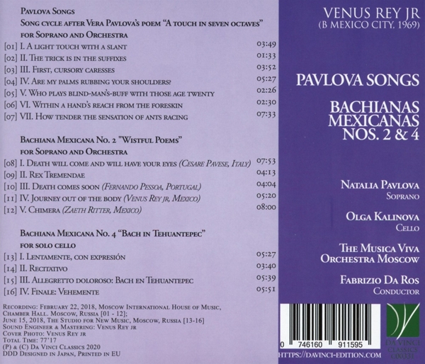 Pavlova Songs: Bachianas Mexicanas 2 & 4 1