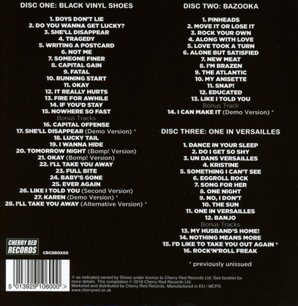 Black Vinyl Shoes Anthology 1973-1978 (3CD Box) 2
