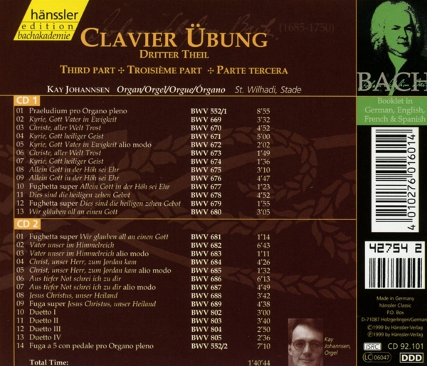 Clavierübung Dritter Theil 1