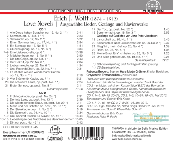 Erich J.Wolff: Love Novels 1