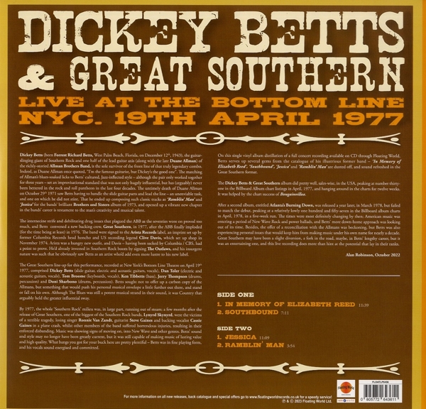 Live At The Bottom Line 1977 (Yellow Vinyl) 1
