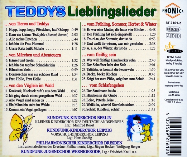 TEDDYS Lieblingslieder 1