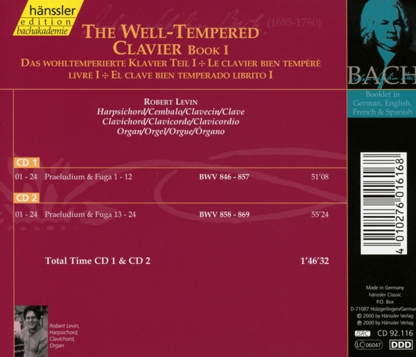 Wohltemperierte Klavier Buch 1 1