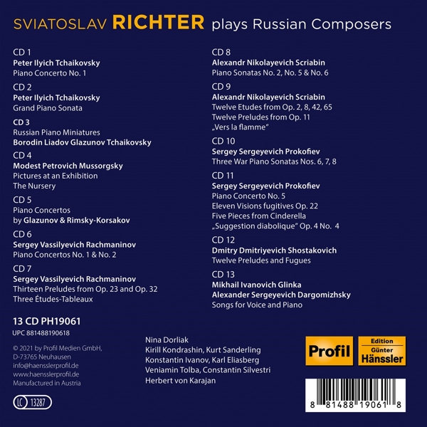 Sviatoslav Richter plays Russian Composers *s 1