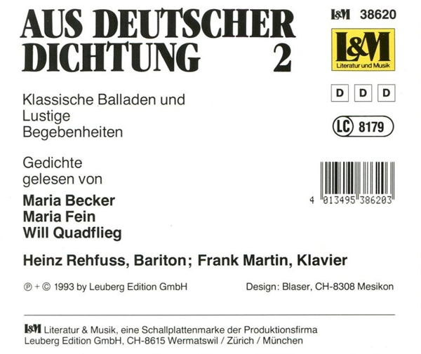 Aus Deutscher Dichtung 2 1