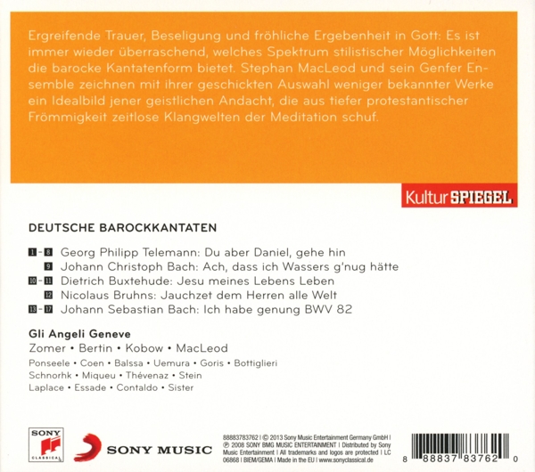 KulturSPIEGEL:Die besten guten- Dt. Barockkantaten 1