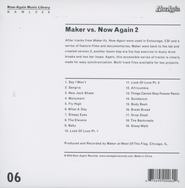 Maker Vs. Now Again Vol.2 1