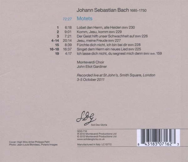 Motetten BWV 225-230 & 159 1