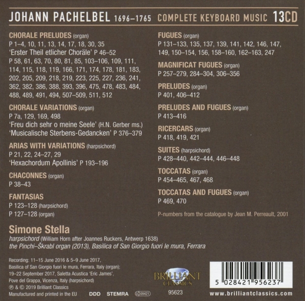 Pachelbel:Complete Organ Music 1