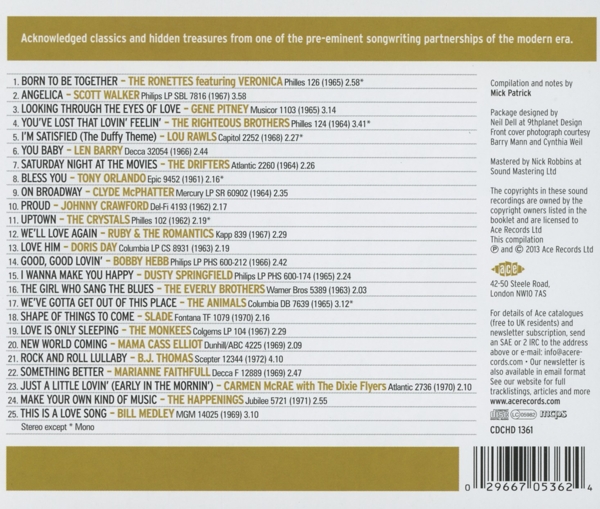Born To Be Together-The Songs Of Barry Mann & Cynt 1