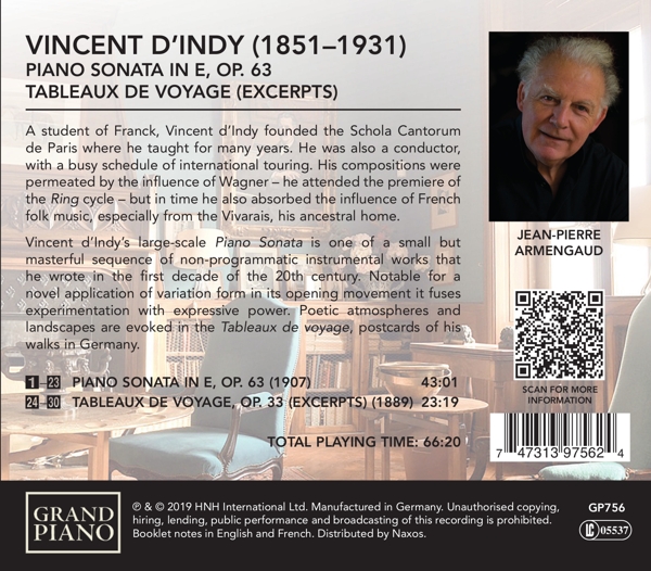 Vincent d\'Indy: Werke für Klavier 1