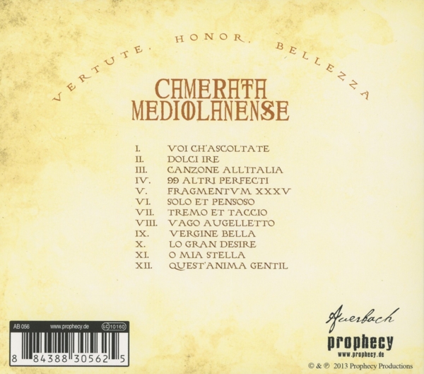 Vertute, Honor, Bellezza (Digipak) 1