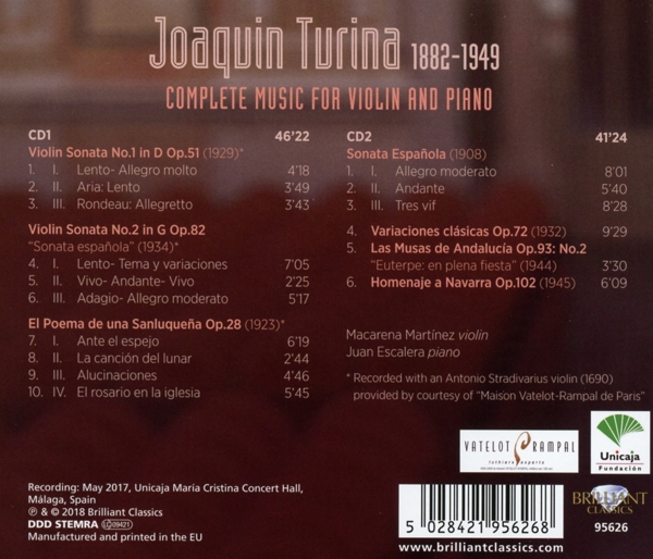 Complete Music For Violin And Piano 1
