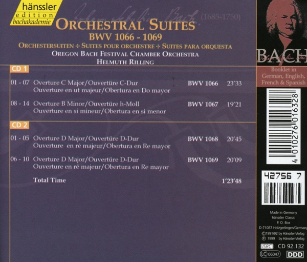 Orchestersuiten BWV 1066-1069 1