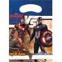 Captain America -Civil War -6 Sacchettini - Captain America Civil War Party Bags, Pack Of 6