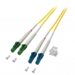 Diverse 2 - LWL-2-Faser-Patchk. 3mtr.LC-LC(APC 8), 9/125um, Schrgschliff eine Seite!