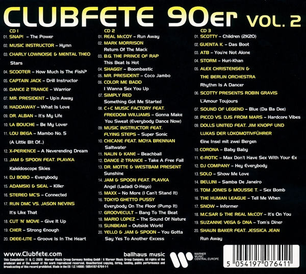 Clubfete 90er, Vol.2(60Club&Party Hits Of The 90\'s) 1