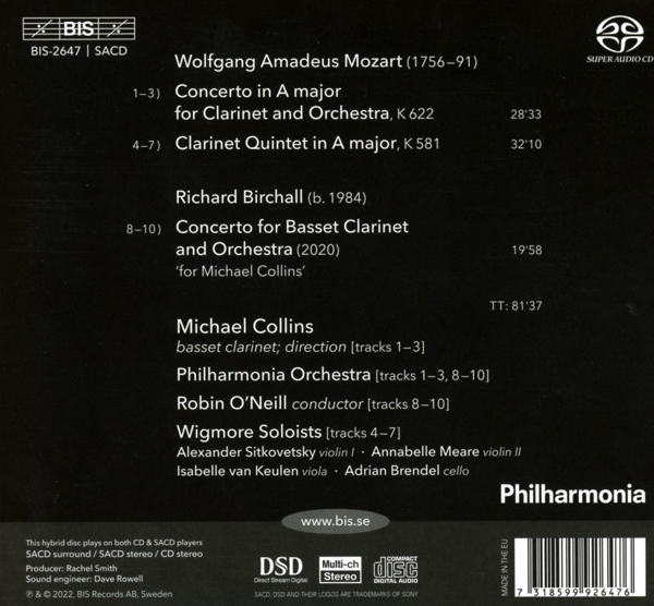 Collins/ O\'Neill/ Philharmonia Orch. / Wigmore Soloist 1