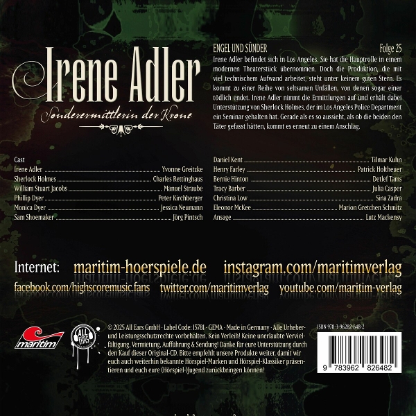Irene Adler 25 - Engel Und Sünder 1