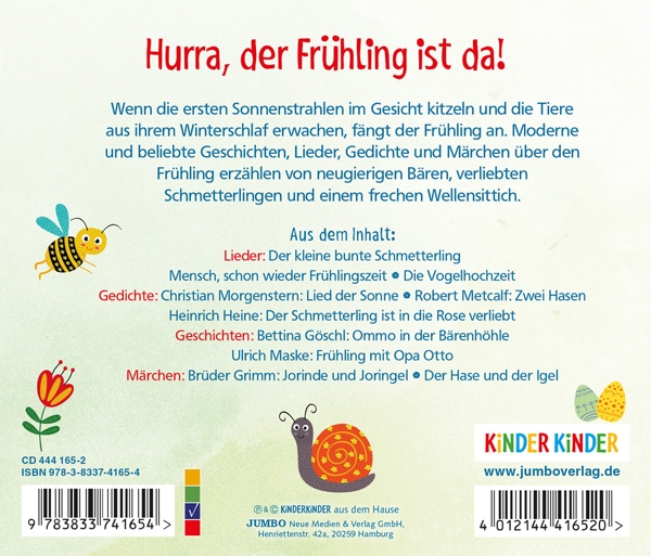 Hurra, der Frühling ist da!Lieder, Gedichte, Märchen 1