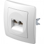 Tem - Serie Ekonomik SOCKET CAT6s KS DOUBLE2x RJ45 NB