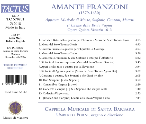 Apparato Musicale Venezia 1613 1