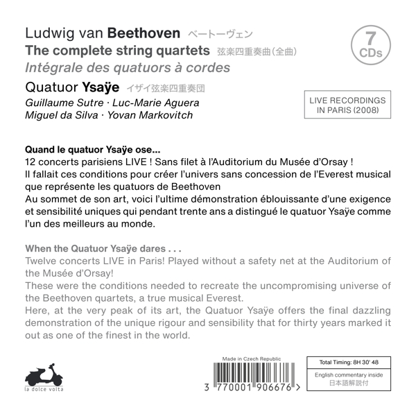 Beethoven: Sämtliche Streichquartette 1