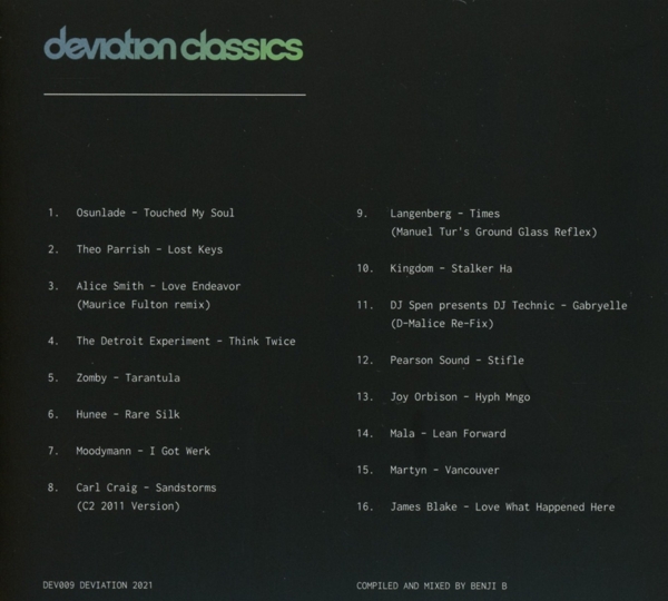 Benji B Presents Deviation Classics 1