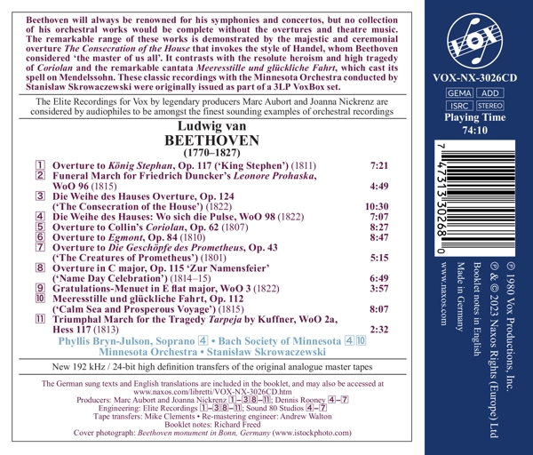 Overtures and Incidental Music 1