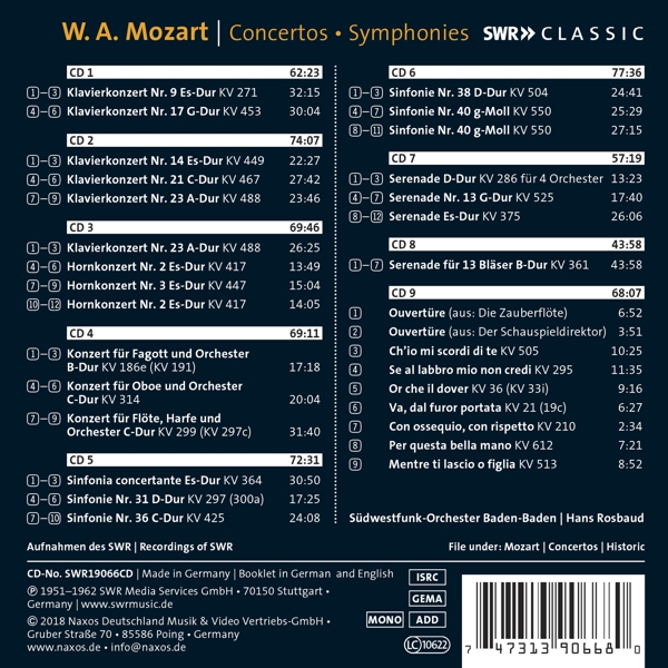 Hans Rosbaud dirigiert W.A.Mozart 1