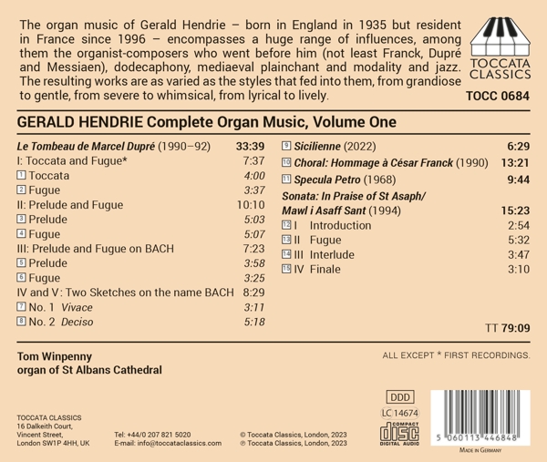 Sämtliche Orgelmusik, Vol.1 1