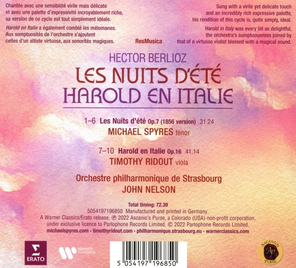 Les Nuits d\'été, Harold en Italie 1