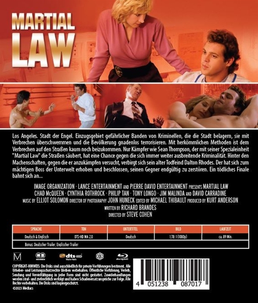 Cynthia Rothrock, David Carradine, Chad McQueen 1