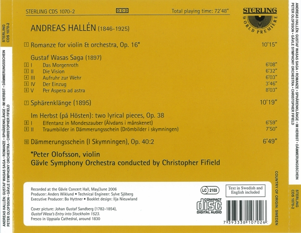 Hallen:Orchesterwerke 1