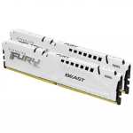 Kingston Fury - Kingston Technology FURY Beast 32GB 6400MT/s DDR5 CL32 DIMM (Kit of 2) White XMP