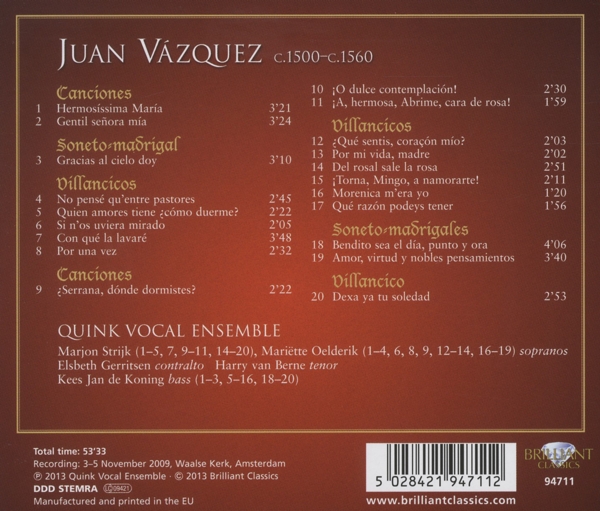 Gentil Senora Mia-16th Century Songs+ Villancicos 1