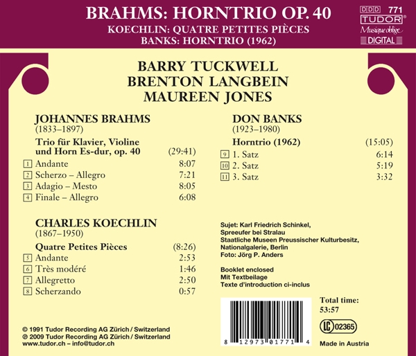 Horntrio op.40/ Quatre Petites 1